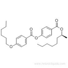 Benzoic acid,4-(hexyloxy)-, 4-[[[(1S)-1-methylheptyl]oxy]carbonyl]phenyl ester CAS 87321-20-8